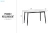 Picture of MIKASA 140 Sintered Stone Top Dining Table (Crisp-White)
