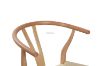 Picture of 53x50x79 WISHBONE Solid Wood Y Replica Chair (Natural Frame-Beige Seat) - Each