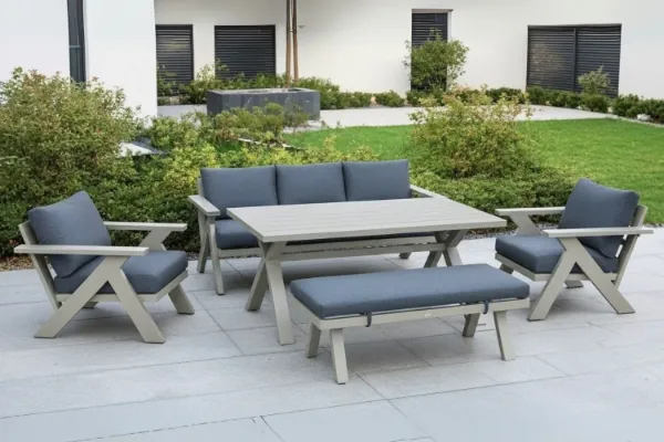 Picture of BRAVO 5PC Aluminium Outdoor Dining Sofa Set
