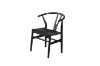 Picture of 53x50x79 WISHBONE Solid Wood Y Replica Chair (Black Frame-Black Seat) - Each