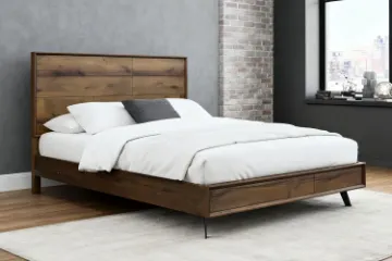 Picture of CLEVEDON Solid Oak Bedframe in Queen/King Size