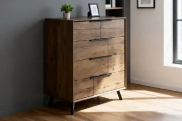 Picture of CLEVEDON 4-Drawer Solid Oak Tallboy