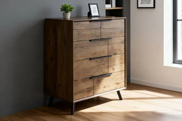 Picture of CLEVEDON 4-Drawer Solid Oak Tallboy