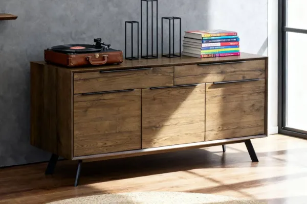 Picture of CLEVEDON 2 Drawers with 3 Doors Solid Oak Sideboard