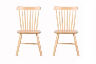 Picture of WINDSOR Rubber Wood Dining Chair (Natural Colour) - 2 Chairs in 1 Carton