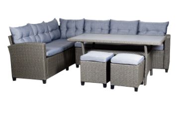 Picture of ALBANY Sectional Outdoor Dining Wicker Sofa Set