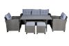 Picture of ALBANY 3+1+1 Seater Wicker Outdoor Dining Sofa Set