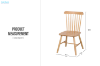 Picture of WINDSOR 5PC Solid Wood Dining Set - 150 Table with 4 Chairs