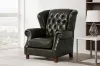 Picture of BAMBURGH 100% Genuine Leather Chesterfield Armchair