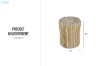 Picture of WILDBRANCH D35 Teak Wood Stool/Side table