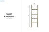 Picture of WILDBRANCH 150 Medium Teak Wood Towel Ladder