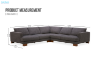 Picture of CONNERY Extra Large Sectional Sofa with Deep Seating & Ash Wood Base