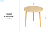 Picture of WINDSOR D80 Solid Wood Round Dining Table