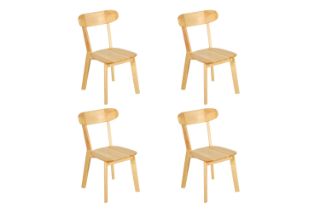 Picture of RONDO Louis Style Solid Wood Dining Chair - 4 Chairs in 1 Carton