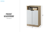 Picture of VIDA 2-Door Shoe Cabinet 