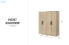Picture of BESTA Wall Solution Modular Wardrobe - 4-Door Wardrobe