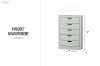 Picture of ASHLEY 5-Drawer Ready-made Tallboy