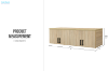 Picture of BESTA Wall Solution Modular Wardrobe System - 4-Door Top Unit
