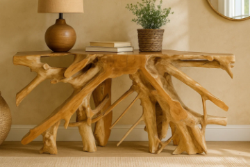 Picture of TAKARA 150 Handcrafted Teak Root Console Table