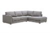 Picture of HEARTLAND Feather Filled Fabric Sectional Sofa (Grey) - Water, Oil & Dust Resistant 