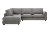 Picture of HEARTLAND Feather Filled Fabric Sectional Sofa (Grey) - Water, Oil & Dust Resistant 