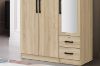 Picture of BESTA Wall Solution Modular Wardrobe - 3-Door Wardrobe with Top Unit