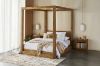 Picture of LIORA Reclaimed Pine Wood 4 Poster Bed Frame
