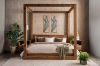 Picture of LIORA Reclaimed Pine Wood 4 Poster Bed Frame in Queen/Super King Size