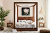 Picture of LIORA Reclaimed Pine Wood 4 Poster Bed Frame