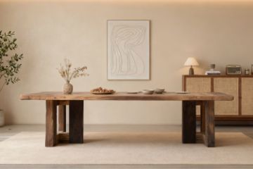 Picture of TIMBERA 3M Solid Reclaimed Oak Wood Dining Table