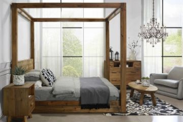 Picture of LIORA Reclaimed Pine 4 Poster Bed Frame - Queen