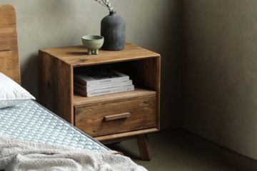 Picture of LIORA Reclaimed Pine Wood Bedside Table