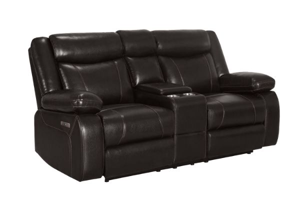 Picture of ZENO Power Reclining Sofa Range - 2 Seat with Cup Holders, Storage, USB & Type-C Ports(2RRC)