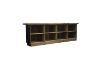 Picture of TIMBERA 3.2M Solid Reclaimed Wood Bar Counter with 8 Back Storage Compartments