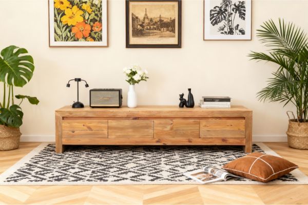 Picture of NORDWOOD 210 Reclaimed Pine Wood TV Unit