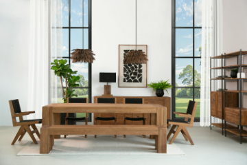 Picture of NORDWOOD 2.7M 7PC Solid Reclaimed Wood Dining Set 