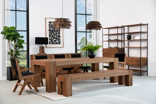 Picture of NORDWOOD 2.7M 7PC Solid Reclaimed Wood Dining Set 