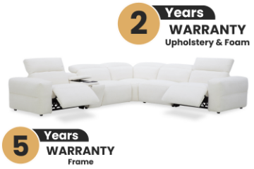 Picture of OMEGA Feather-Filled Dual-Motor Power Recliner Sectional Modular Sofa Range with Console Hidden Cup Holders & Storage & Wireless Charging & USB Type-C Ports