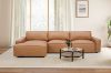 Picture of HAMMOND 100% Oil-Waxed Leather Sectional Modular Sofa - Chaise Facing Left