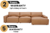 Picture of HAMMOND 100% Oil-Waxed Leather Sectional Modular Sofa - Chaise Facing Right