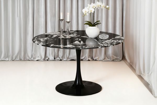 Picture of JACOB D120 Round Dining Table (Black)