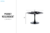 Picture of JACOB D120 Round Dining Table (Black)
