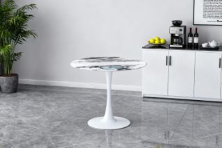 Picture of JACOB D80 Round Dining Table (White)