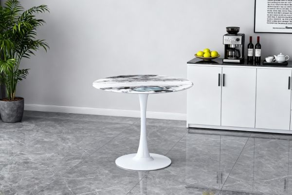 Picture of JACOB D80 Round Dining Table (White)