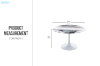Picture of JACOB D100 Round Dining Table (White)