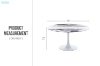 Picture of JACOB D80/100/120 Round Dining Table (White)