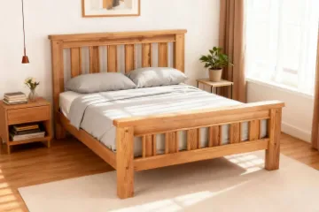 Picture of WESTMINSTER Solid Oak Bed Frame in Queen/King Size