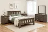 Picture of WESTMINSTER 4PC/5PC/6PC Solid Oak Bedroom Combo in Queen/ King Size (Walnut)