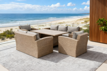 Picture of ZANE 5PC Wicker Outdoor Dining Set 