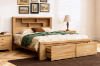 Picture of HEYFIELD Solid Oak Bed Frame with Storage in Queen/King Size